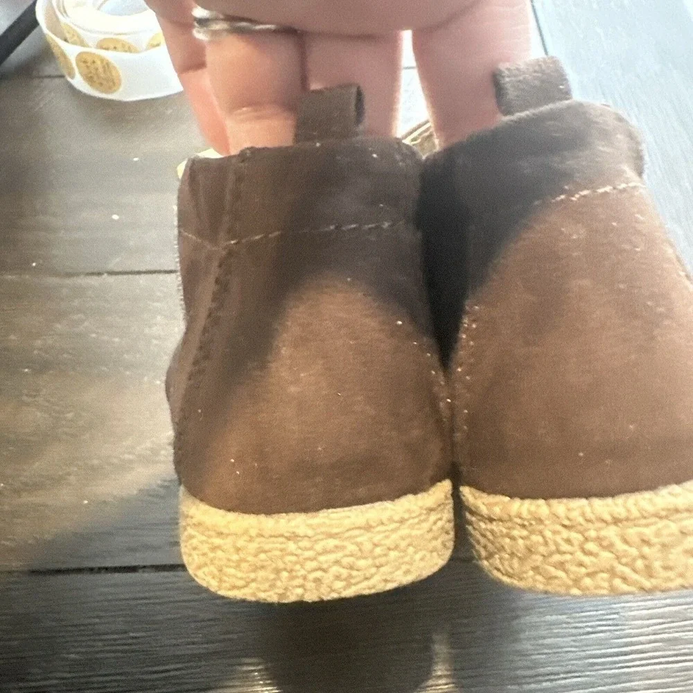 Eddie Bauer Brown Suede Boots Toddler Top slider Size 9
